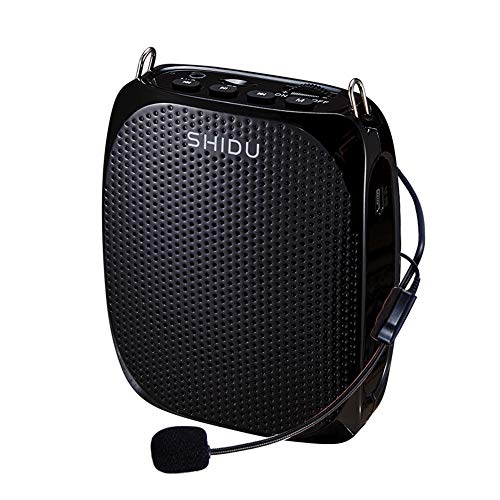 Portable Voice Amplifier SHIDU Personal Speaker Microphone Headset Rechargeable Mini Pa System for Teachers Tour Guides Coaches Classroom Singing Yoga Fitness Instructors