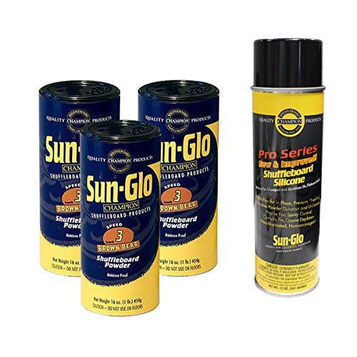 Sun-Glo 3 Cans #3 Brown Bear Wax and 1 Can of Silicone Spray