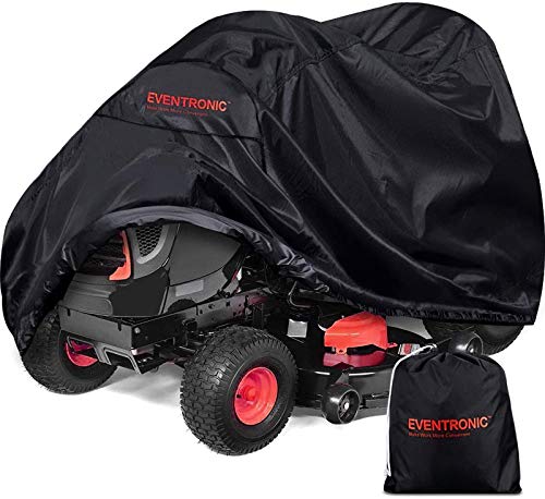 Eventronic Riding Lawn Mower Cover, 54“ Riding Lawn Tractor Cover Waterproof Heavy Duty Durable (210D-polyester Oxford)