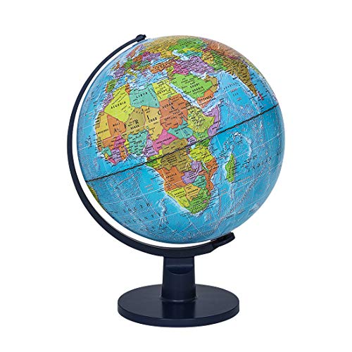 Waypoint Geographic World Globe for Kids - Scout 12” Desk Classroom Decorative Globe with Stand, More Than 4000 Names, Places - Current World Globe