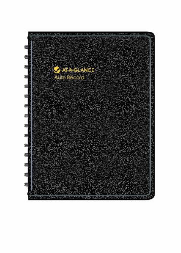 AT-A-GLANCE Auto Mileage Log Record Book, 3.75 x 6.12 Inches, Black (AAG8013505)