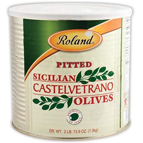 Roland Foods Castelvetrano Pitted Olives, Specialty Imported Food, 2 Lb 13.9 Oz Can