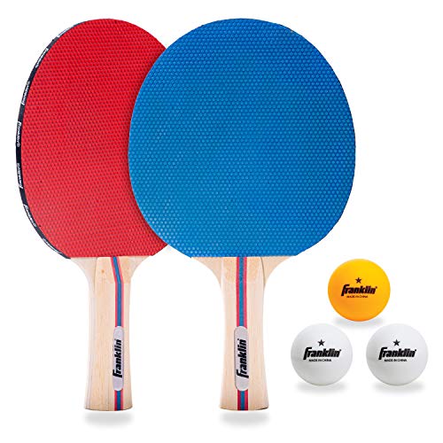 Franklin Sports Table Tennis Paddle Set with Balls - 2 Player Paddle Kit with Table Tennis Balls