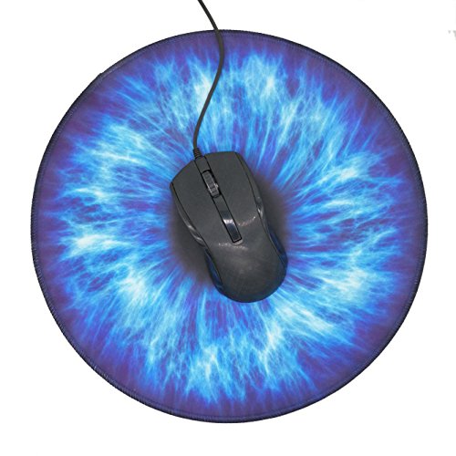 Fine commodities BCQLI Blue Eyes Round Mouse Pad, Show Love to Your True Love Mousepad