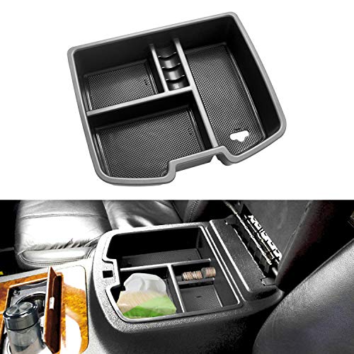 LivTee Center Console Organizer Tray Accessoies Armrest Box Secondary Storage Holder for Chevrolet Avalanche Chevy Tahoe Silverado Suburban 1500 2500 GMC Sierra Pickup Truck Yukon