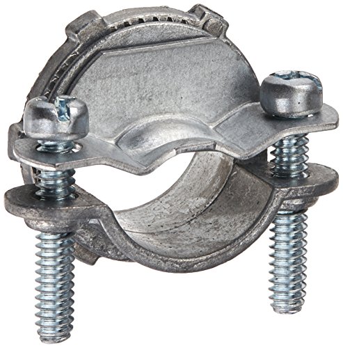 Hubbell-Raco 2863B5 Clamp Type for Oval or Round Cable Connector, 3/4-Inch, Zinc, 5-Pack