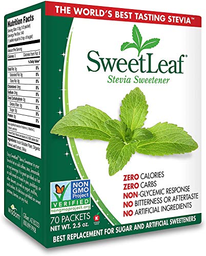 SweetLeaf Natural Stevia Sweetener, 70 Count