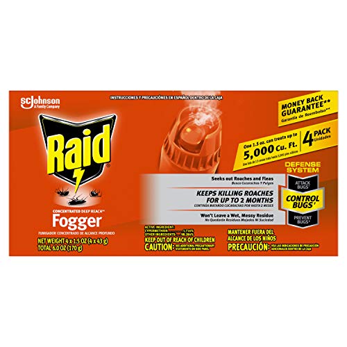 Raid Concentrated Fogger 1.5 Oz - 4 Pack