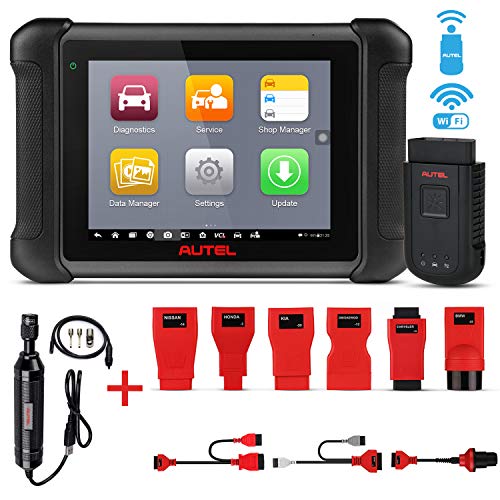 Autel MaxiSys MS906BT Automotive Scan Tool Car Diagnostic Scanner with ECU Coding, Active Test, IMMO Keys, OE-Level Diagnosis Oil Reset, EPB, SAS, DPF, ABS Bleeding MV108 Add-On