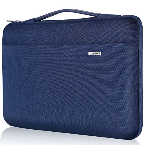 Landici Laptop Case Sleeve 11.6-12 Inch with Handle,360°Protective Computer Bag Compatible with MacBook Air 11/Surface Pro 7 6/Chromebook/Ipad Pro 12.9,Waterproof 12.5' Acer Hp Tablet Cover-Blue