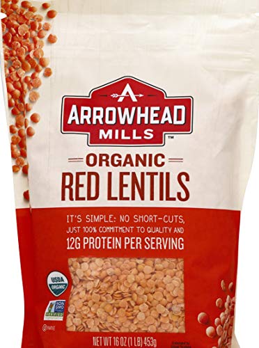 Arrowhead Mills Organic Red Lentils, 16 oz (Packaging May Vary)