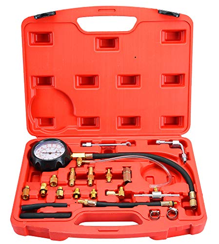 DASBET 0-140PSI Fuel Injector Injection Pump Pressure Tester Gauge Kit Car Tools