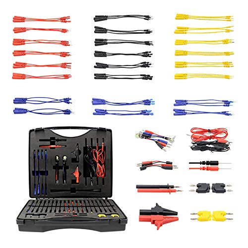 Multi Function Automotive Circuit Test Leads Kit 92 Pieces Electrical Testers Auto Diagnostic Tools Wire Connectors Adapter Cables Set