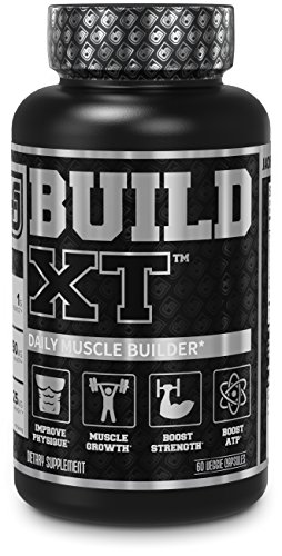 Build-XT Muscle Builder - Daily Muscle Building Supplement for Muscle Growth and Strength | Featuring Powerful Ingredients Peak02 & elevATP - 60 Veggie Pills