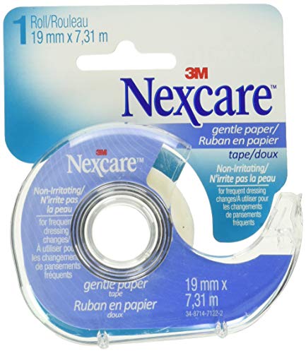 Nexcare Gentle Paper First Aid Tape With Dispenser, Tears Easily, 1 Roll