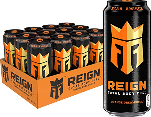 Reign Total Body Fuel, Orange Dreamsicle, Fitness & Performance Drink, 16 Oz (Pack of 12)
