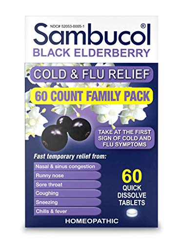 Sambucol Cold & flu Relief Tablets, 60 Count