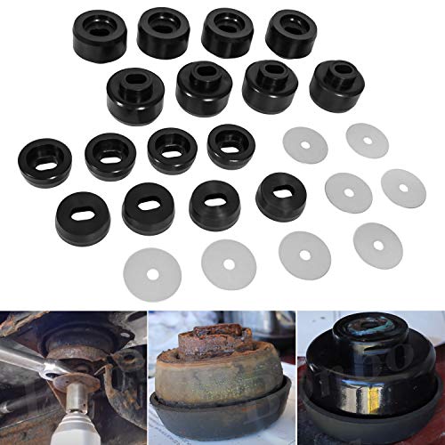 Bonbo 7-141 Body & Cab Mount Bushing Kit for 1999-2014 Chevy Silverado & Sierra 2WD/4WD (Black 16 Pcs)