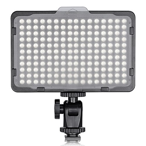 Neewer on Camera Video Light Photo Dimmable 176 LED Panel with 1/4' Thread for Canon, Nikon, Sony and Other DSLR Cameras, 5600K (Battery Not Included)