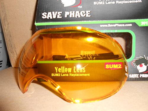 Save Phace New SUM2 Sport Goggles Mask Anti-Fog Replacement Lens - Yellow