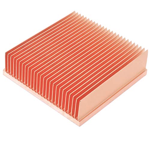 Pure Copper Skiving Fin Heatsink 50mm x 50mm x 15mm/ 1.96 x 1.96 x 0.59 inches for Electronic Chip Led Cooling