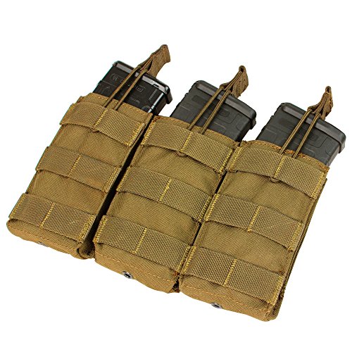 Condor Triple M4/M16 Open-Top Mag Pouch, Coyote Brown