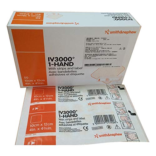 Smith & Nephew IV3000 Transparent Dressings 4'x4 3/4', Box of 50, # 4008