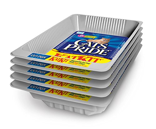 Cat's Pride, Disposable Litter Pan, Includes Pan & Litter All In One (Pack of 5)