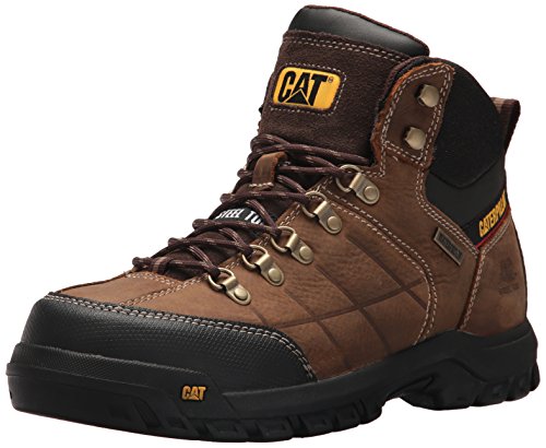 Caterpillar Men's Threshold Waterproof Steel Toe Industrial Boot, Brown, 9 M US