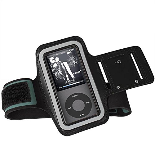 HONGYU Sports Armbands MP3 Player Armband Breathable Jogging Sweatproof with Key Pocket Running Accessories for Apple iPod Nano 4th Generation and Other ONN RUIZU etc. MP3 MP4 Players