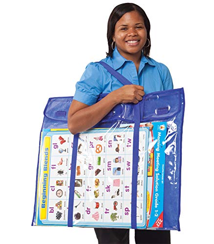 Carson Dellosa Education Deluxe Bulletin Board Pocket Chart Storage Large Tote Bag, Multi (180000)