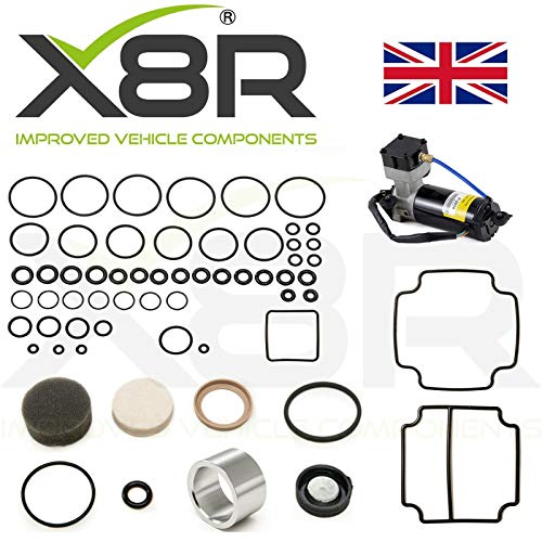 X8R BRAND REPLACEMENT FOR LAND ROVER RANGE ROVER P38 EAS AIR COMPRESSOR SEAL LINER VALVE BLOCK O RING DIAPHRAGM KIT X8R38