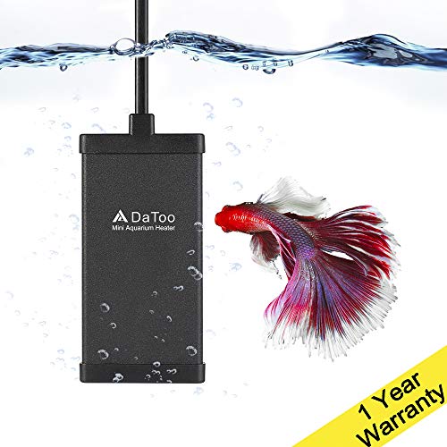 DaToo 10 Watt Small Aquarium Heater Mini Betta Flat Fish Tank Heater for 1 Gallon 1.5 Gallon