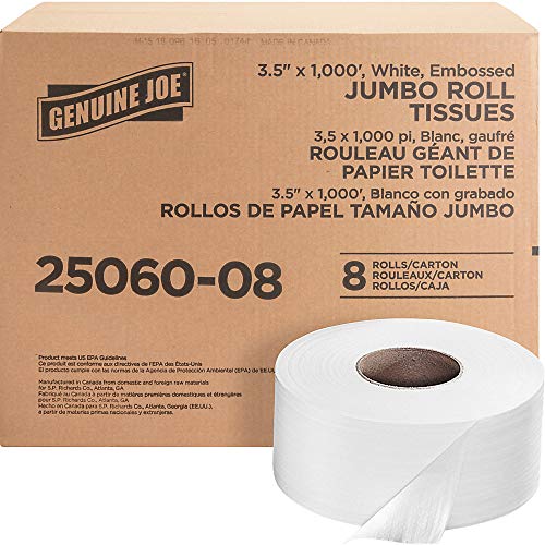 Genuine Joe Jumbo Dispenser Roll Bath Tissue