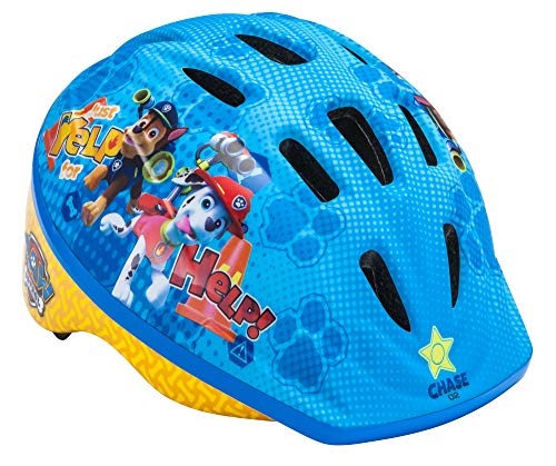 Paw Patrol Toddler and Kids Bike Helmet, Riders 3-5 Years Old, Skye, Blue
