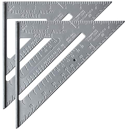 Mr. Pen Metal 7 Inches Rafter Square, Carpenter Square, Pack of 2