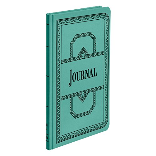 Boorum & Pease 66 Series Account Book, Journal Ruled, Green, 150 Pages, 12-1/8' x 7-5/8' (66-150-J)