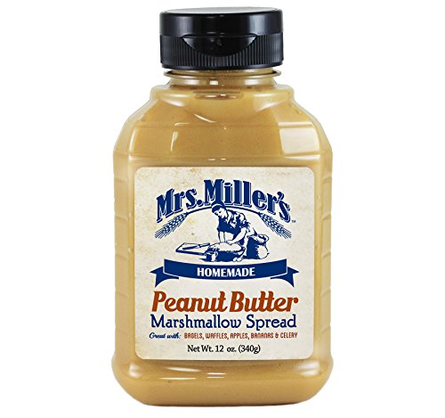 Mrs. Millers Homemade Peanut Butter Marshmallow Spread 12 oz. Jar (2 Bottles)