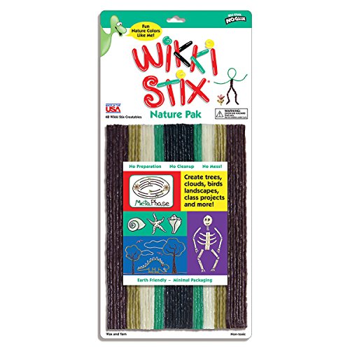 Wikki Stix 8' 48/Pkg Molding and Sculpting Stick, Assorted, Natural