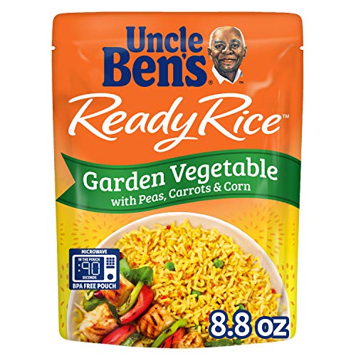 Uncle Ben's Ready Rice: Garden Vegetable Rice, Ready to Heat 8.8 Oz Pouches, Pack of 6