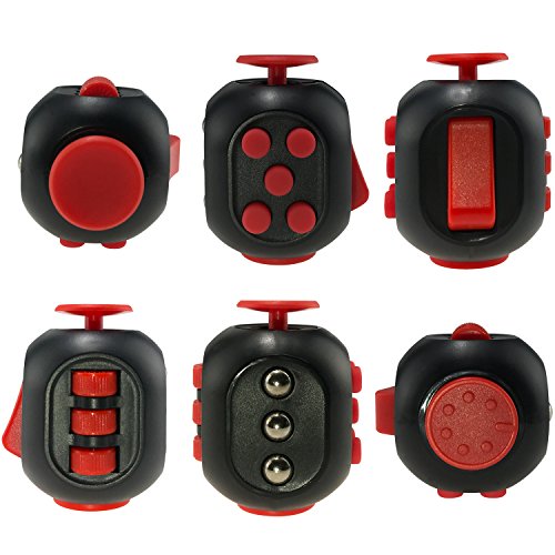 DONGSHEN 6 Sides Fidget Toys Cube Relieves Stress and Anxiety for Children and Adults(1 Unit)