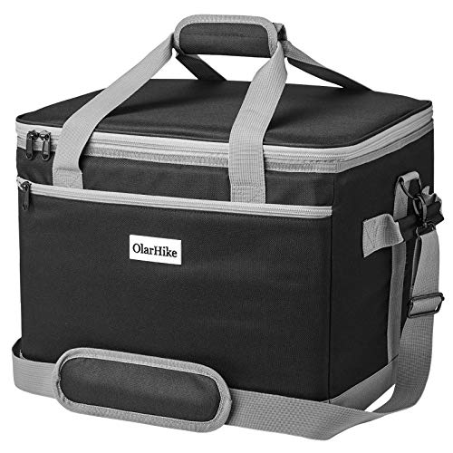 OlarHike 40-Can Large Cooler Bag, Insulated Lunch Box, Black