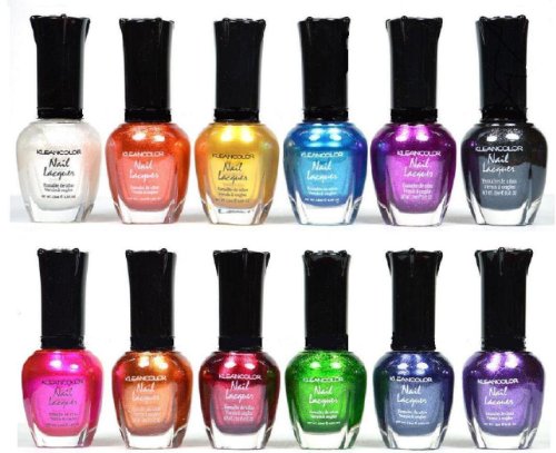 Kleancolor Nail Polish - Awesome Metallic Full Size Lacquer Lot of 12-pc Set Body Care / Beauty Care / Bodycare...