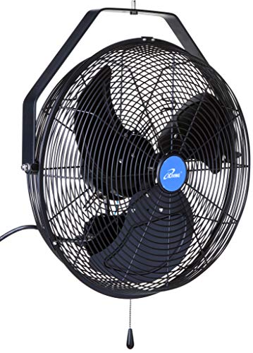 iLIVING ILG8E18-15 Wall Mount Outdoor Fan, 18”, Black