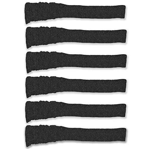 Carolina Ultimate Silicone Treated Knit Gun Sock Cover 56 Inches for Rifles Shotguns (6-Pack, Black/Grey)