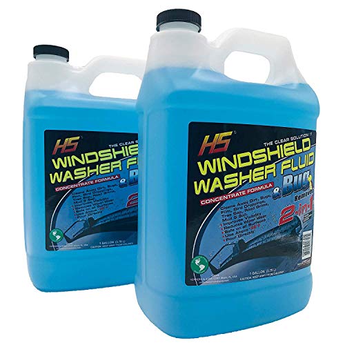 SH HS 29.606 Bug Wash Windshield Washer Fluid, 1 Gal (3.78 L) Pack 2