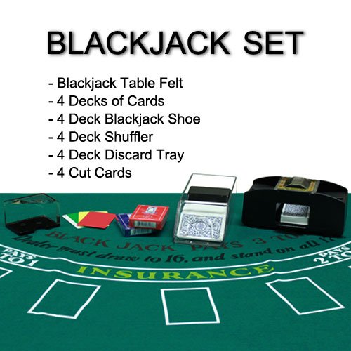 Brybelly 4 Deck Blackjack Set - All-in-one Blackjack Kit