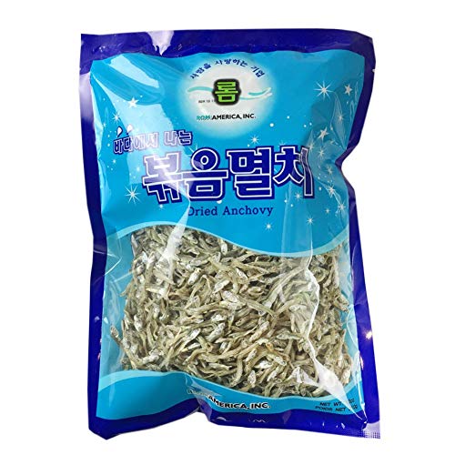 ROM AMERICA Korean Middle Size Dried Anchovies 12 oz ( 340g ) Anchovy for Soup Stock , 볶음멸치