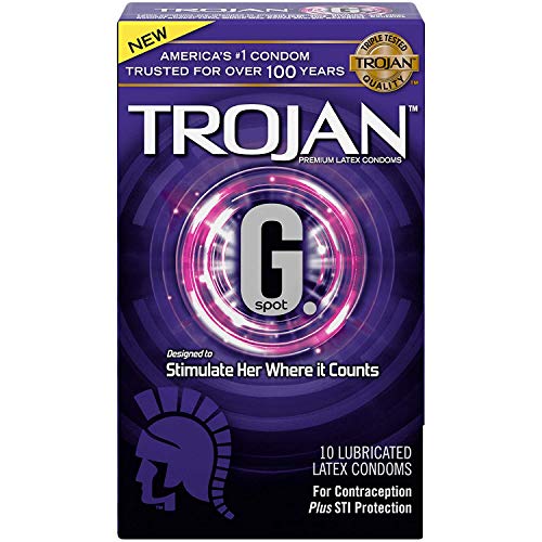 Trojan G. Spot Premium Lubricated Condoms, 10 Count