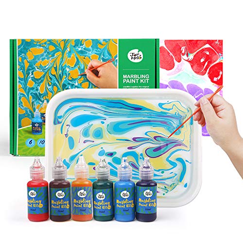 Jar Melo Marbling Painting Kit;Non-Toxic;Painting on Water; Creative Marbling Art for Children
